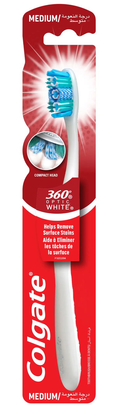 كولجيت فرشاة أسنان اوبتيك وايت