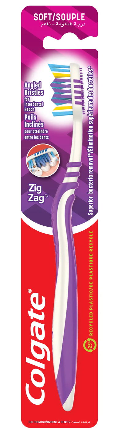 كولجيت فرشاة أسنان زجزاج ناعمة