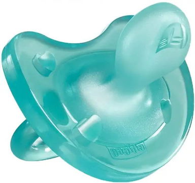 لهاية تشيكو فيزو سوفت سيليكون للأطفال باللون الأزرق الفيروزي لعمر 12 شهر قطعة واحدة