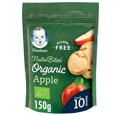 جيربر بسكوت عضوي نكهة التفاح 150 جرام