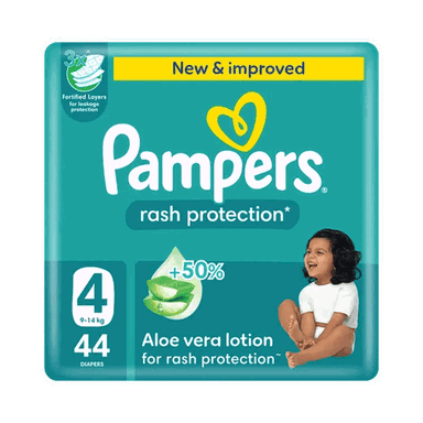 بامبرز حفاضات مقاس 4، 44 قطعة