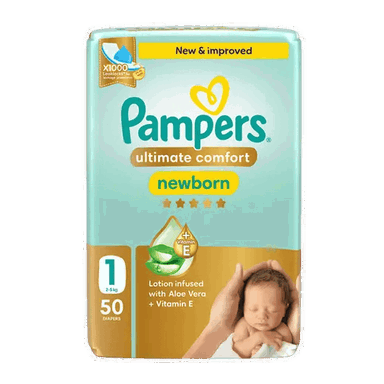 بامبرز حفاضات راحة متكاملة مقاس 1 50قطعة