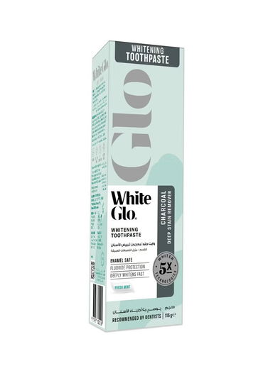 وايت جلو معجون تبيض الاسنان بالفحم النشط - مزيل التصبغات العميقة 115 جرام